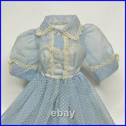 Madame Alexander Cissy Dress 1958 Vintage Light Blue Dotted Swiss Fits 20 Doll