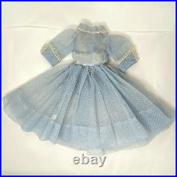 Madame Alexander Cissy Dress 1958 Vintage Light Blue Dotted Swiss Fits 20 Doll