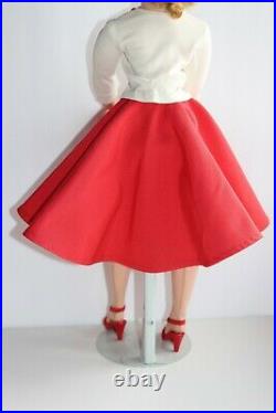 Madame Alexander Cissy Red Faile Skirt Tagged Nylon Knit Top & Shoes (No Doll)