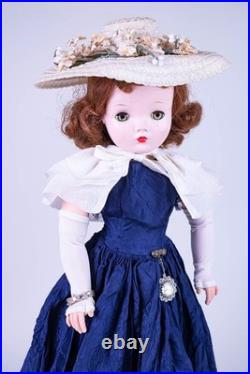Madame Alexander Cissy Tagged Navy Dress Tiered Cape Capelet 1957
