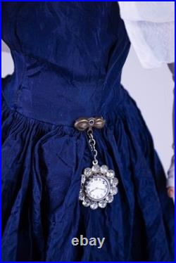 Madame Alexander Cissy Tagged Navy Dress Tiered Cape Capelet 1957