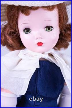 Madame Alexander Cissy Tagged Navy Dress Tiered Cape Capelet 1957