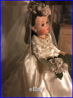 Madame Alexander Cissy doll vintage bride 20 Inch