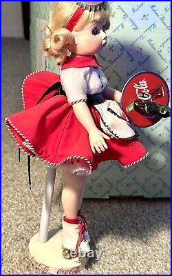 Madame Alexander Coca-Cola Carhop Vintage Porcelain Doll 12? By Danbury Mint 99