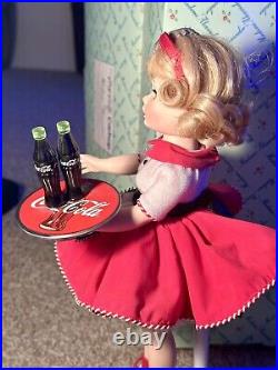 Madame Alexander Coca-Cola Carhop Vintage Porcelain Doll 12? By Danbury Mint 99