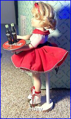 Madame Alexander Coca-Cola Carhop Vintage Porcelain Doll 12? By Danbury Mint 99