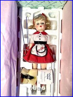 Madame Alexander Coca-Cola Carhop Vintage Porcelain Doll 12? By Danbury Mint 99