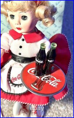 Madame Alexander Coca-Cola Carhop Vintage Porcelain Doll 12? By Danbury Mint 99