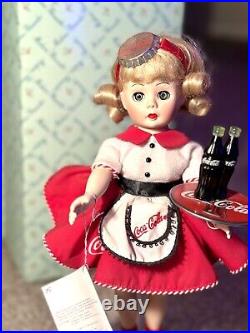 Madame Alexander Coca-Cola Carhop Vintage Porcelain Doll 12? By Danbury Mint 99