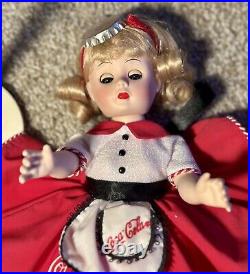 Madame Alexander Coca-Cola Carhop Vintage Porcelain Doll 12? By Danbury Mint 99