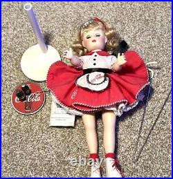 Madame Alexander Coca-Cola Carhop Vintage Porcelain Doll 12? By Danbury Mint 99