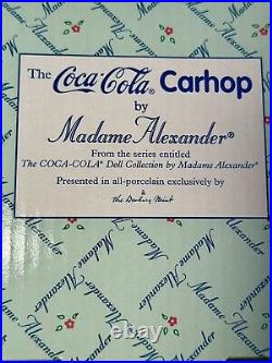Madame Alexander Coca-Cola Carhop Vintage Porcelain Doll 12? By Danbury Mint 99