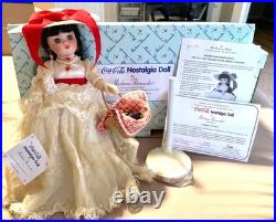 Madame Alexander Coca-Cola Nostalgia Doll Danbury Mint with COA Box Stand 2000