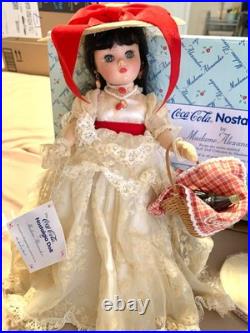 Madame Alexander Coca-Cola Nostalgia Doll Danbury Mint with COA Box Stand 2000