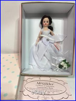 Madame Alexander Cosmopolitan Bride 46290 11 Doll With Box, Accessories, COA