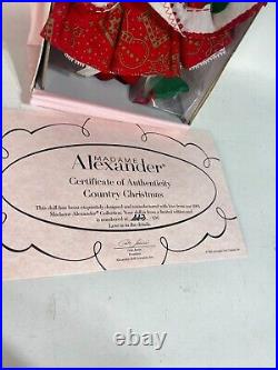 Madame Alexander Country Christmas 33776 8 COA Box, Tags, Accessories