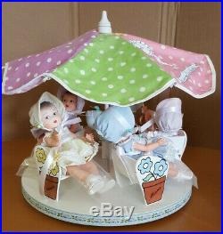 Madame Alexander Dionne Quintuplets 75th Anniversary Dolls & Carousel BRAND NEW
