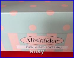 Madame Alexander Doll # 34580 Wendy Loves FAO EUC NOB With Bear NO PAPERWORK LTE
