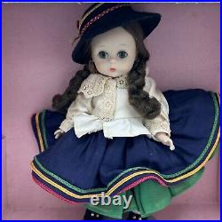 Madame Alexander Doll 8 Inch Equador Vintage Movement Box Works Bent Knee