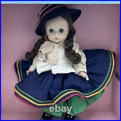 Madame Alexander Doll 8 Inch Equador Vintage Movement Box Works Bent Knee