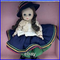 Madame Alexander Doll 8 Inch Equador Vintage Movement Box Works Bent Knee