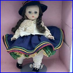 Madame Alexander Doll 8 Inch Equador Vintage Movement Box Works Bent Knee