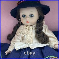 Madame Alexander Doll 8 Inch Equador Vintage Movement Box Works Bent Knee