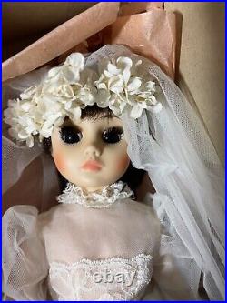 Madame Alexander Doll Elise Wedding Bride #1765 Brunette Brown Eyes 15 In Box