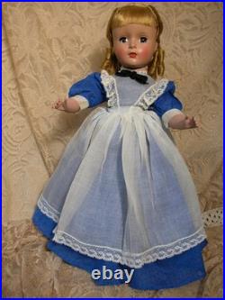 Madame Alexander Doll Little Women Meg Hard Plastic All Original 1949-50 14