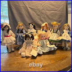Madame Alexander Doll Lot of 8 Alice, Goldilocks, GWTW, Heidi, Bo Peep +More