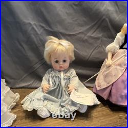 Madame Alexander Doll Lot of 8 Alice, Goldilocks, GWTW, Heidi, Bo Peep +More