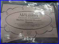 Madame Alexander Doll Marlene Dietrich Shanghai Express All Original COA