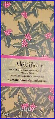 Madame Alexander Doll Wreath Of Holiday Wishes St. 46035 In Orig. Box 2007