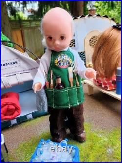 Madame Alexander Dolls 8 Camping with Dad DIORAMA by Creations by Lynette