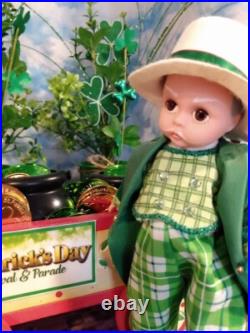 Madame Alexander Dolls 8 St Patrick's Day DIORAMA