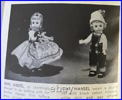 Madame Alexander Dolls Alexander-kins, Hansel # 445 and Gretal # 470 1955
