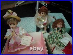 Madame Alexander Dolls lot of 3. Blooming rose, cupid, lil red riding hood