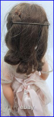Madame Alexander ELISE 15 Brunette Doll with Tagged Gown Vintage 1957