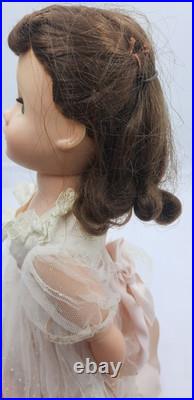 Madame Alexander ELISE 15 Brunette Doll with Tagged Gown Vintage 1957
