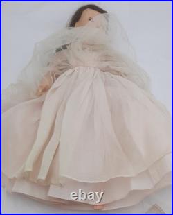 Madame Alexander ELISE 15 Brunette Doll with Tagged Gown Vintage 1957