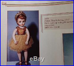 Madame Alexander Elise Gold Ballerina in Gold tutu sequin tiara 1959