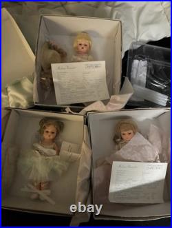 Madame Alexander Fashion Dolls Lot of 3 Blonde Hair with Boxes Certificates