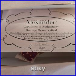 Madame Alexander Harvest Moon Festival 8 Doll 49655 LE Signed with COA