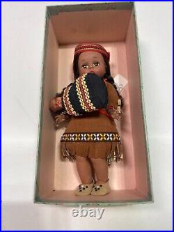 Madame Alexander Indian Boy 720 7 Doll With Tags, Original Box and A Little Doll