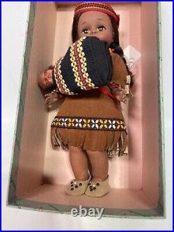 Madame Alexander Indian Boy 720 7 Doll With Tags, Original Box and A Little Doll