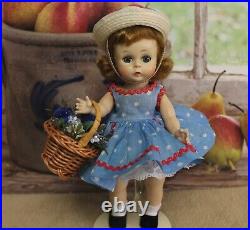 Madame Alexander Kins vintage 1956 Doll withBlue Flower Basket WONDERFUL