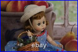 Madame Alexander Kins vintage 1956 Doll withBlue Flower Basket WONDERFUL