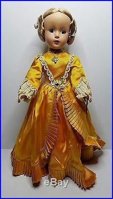 Madame Alexander Lady Godey 14 Doll withTags Original 1950's Hard Plastic