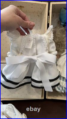 Madame Alexander Let's Play Dolls By Alice Darling Trunk Set 14 Doll with Dresses