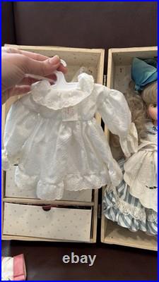 Madame Alexander Let's Play Dolls By Alice Darling Trunk Set 14 Doll with Dresses
